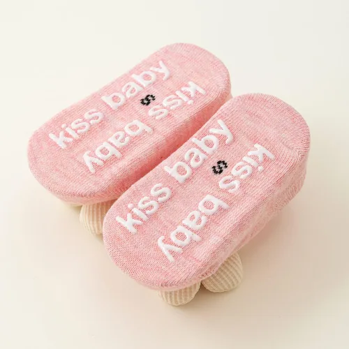 Vista 5 de Belsmi Calcetines antideslizantes para bebés y niñas, calcetines antideslizantes para el tobillo con estampado de flores de princesa, para verano