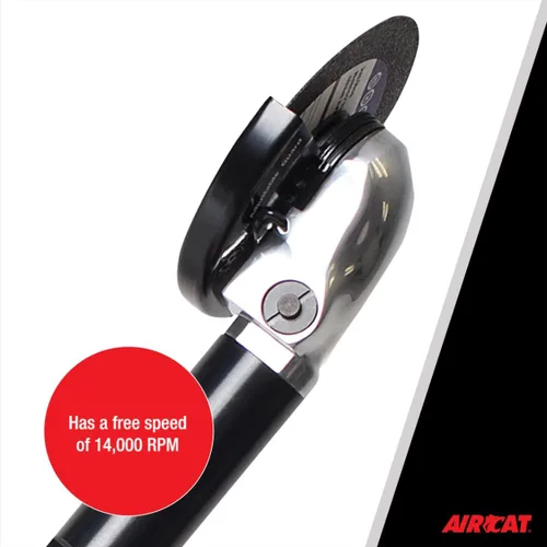 Vista 4 de Herramienta de corte interior extendida neumática AIRCAT 6275-A de 1.0 HP, de 4 pulgadas con bloqueo de husillo, 14,000 RPM