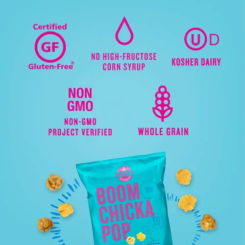 Vista 4 de Angie's BOOMCHICKAPOP - Palomitas de maíz con mezcla de caramelo y cheddar, 6 onzas