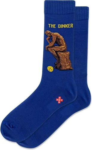 Vista 8 de Hot Sox Calcetines deportivos y atléticos divertidos para hombre, paquete de 1 par, regalos de moda novedosos y divertidos Por encima del par
