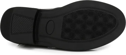 Vista 5 de Zapatos de esmoquin brillantes para niños, zapatos Oxford de vestir de charol para niños