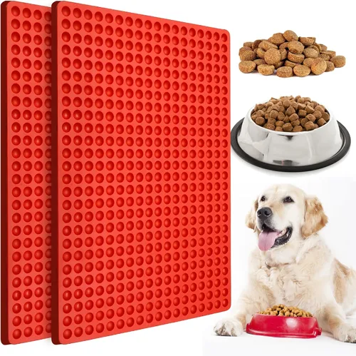 Vista 10 de Palksky Molde de silicona pequeño de 140 cavidades redondo/molde de gotas de chocolate semicircular/bandeja para golosinas para perros/molde de 1