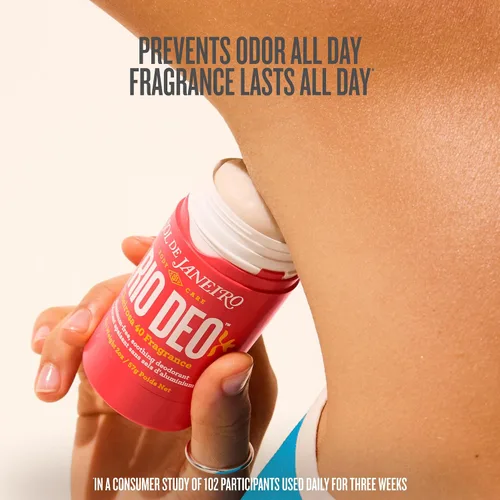 Vista 3 de Sol de Janeiro Rio Deo - Refillable Aluminum Free Deodorant Prevents Odor, Gently Exfoliates, Evens Skin Tone