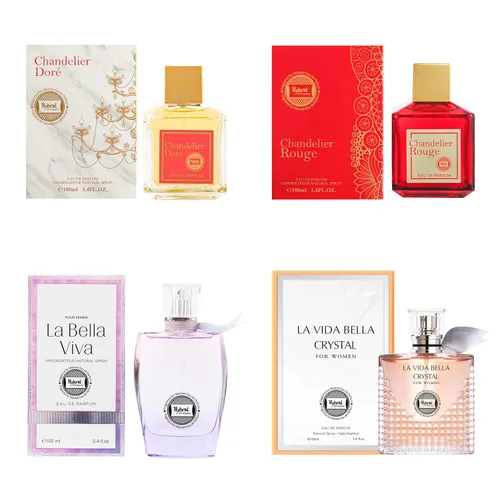 Vista 20 de Hybrid & Company Mujer 4 unids Black Opinion La Vie En Rose Paris Para Su Primavera Floración Perfume Natural Spray Fresco Fragancia