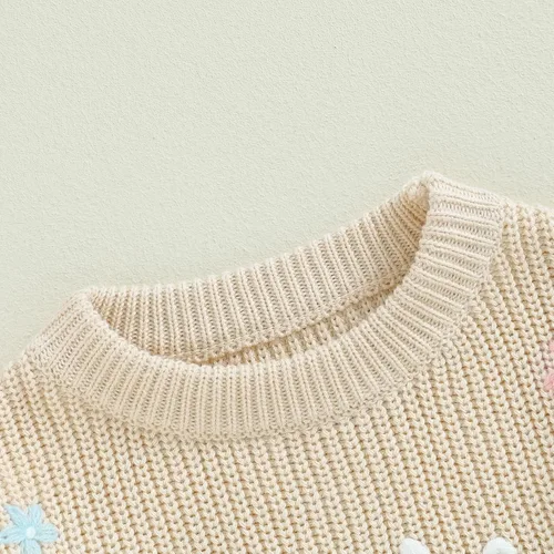 Vista 11 de VISGOGO Suéter a juego para hermanitas grandes y pequeñas, ropa de una sola pieza