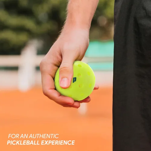 Vista 4 de Prince - Paquete de 12 pelotas de pickleball para exteriores, aprobadas por USAPA, 40 agujeros