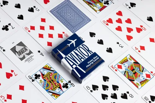 Vista 5 de Aviador Poker tamaño de naipes los colores pueden variar