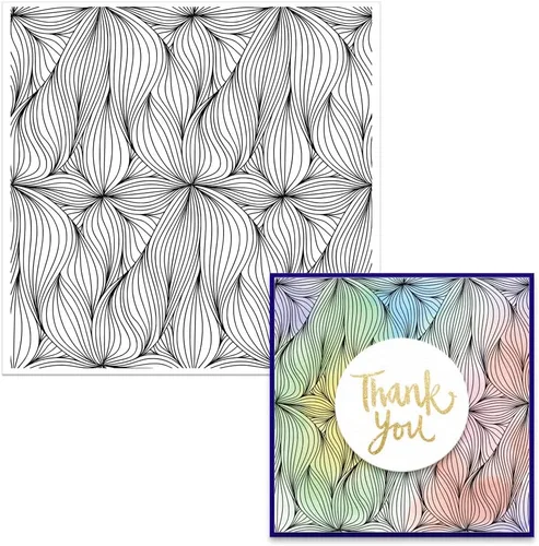 Vista 7 de Florecer flores fondo sellos transparentes para hacer tarjetas, plantas decorativas, fondo, sellos de silicona transparente para manualidades