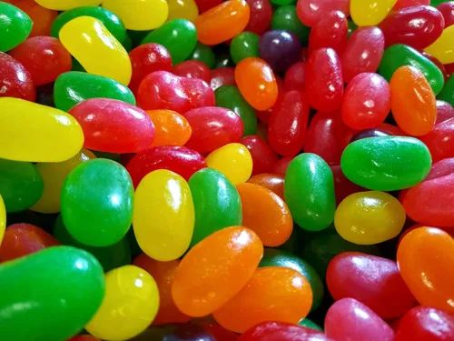 Vista 4 de Gomitas de frutas surtidas de 2 libras a granel Jumbo extra grandes