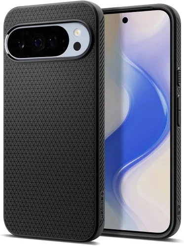 Vista 22 de Spigen Funda para Pixel 8, Liquid Air (2023) [Sin Anillo Magnético] [Protección de Grado Militar] - Abyss Green