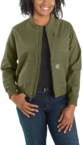 Vista 7 de Carhartt - Chaqueta Crawford estilo aviador para mujer Marrón Carhartt