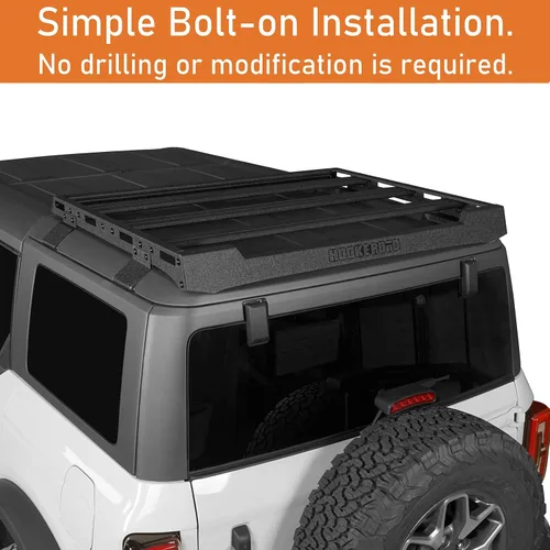 Vista 5 de Hooke Road Bronco - Barra transversal para cesta de carga trasera para Ford Bronco 2021-2026 de 4 puertas (excluye Bronco Sport)
