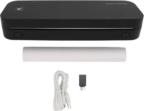 Vista 6 de Ymiko Impresora térmica portátil sin tinta A4 para viajes (negro)