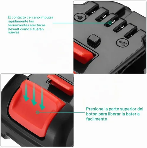 Vista 4 de FirstPower Batería de repuesto DCB120 de 12 V 4.0 Ah - Compatible con Dewalt 12V Litio Ion Max Power Tools DCB120 DCB121 DCB127-2Packs