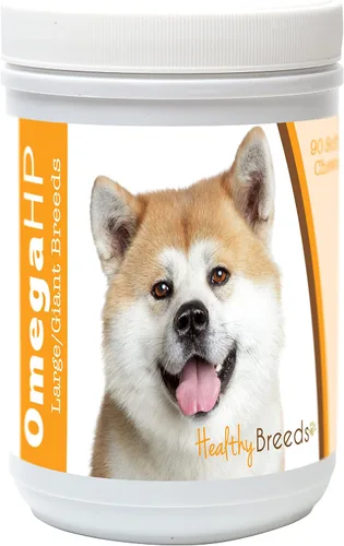 Vista 110 de Healthy Breeds Affenpinscher Omega HP - Masticables suaves para piel y pelaje, 60