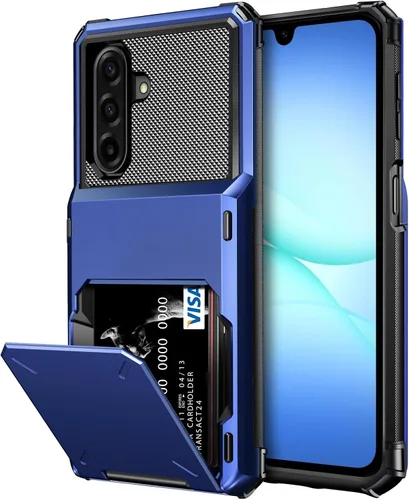 Vista 20 de Vofolen Funda tipo cartera para Moto G Play 2025 con tarjetero de doble capa, resistente, a prueba de golpes, protección contra caídas, tapa oculta