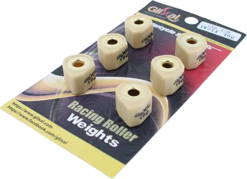 Vista 7 de Glixal deslizadores de variador polígono de alto rendimiento de 18x14mm, rodillos deslizantes de carreras de peso de 152QMI 157QMJ GY6 125cc 150cc