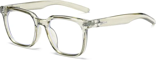 Vista 11 de Lentes cuadrados de moda para mujeres y hombres, lentes de bloqueo de luz azul de moda para computadora