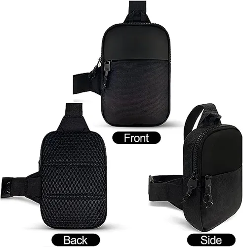 Vista 7 de Mini bolso bandolera para hombres y mujeres, bolso cruzado pequeño, riñoneras, bolso casual para teléfono en el pecho