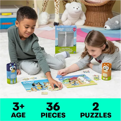 Vista 2 de Spin Master Games Bluey - Rompecabezas para niños en edad preescolar