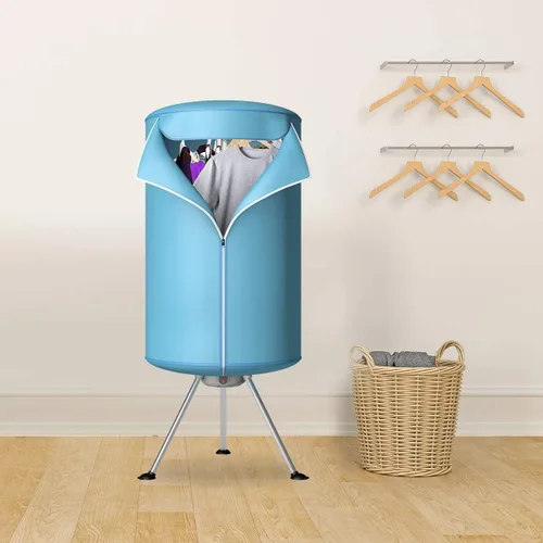 Vista 8 de COSTWAY - Secadora de ropa portátil, secadora de lavandería sin ventilación, máquina de secado caliente con calentador para el hogar y dormitorios