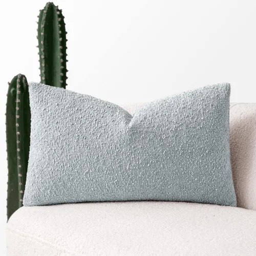 Vista 30 de MIULEE Funda de almohada texturizada con diseño de boucle, color azul aguamarina, funda de almohada lumbar sólida, decorativa de primavera, suave
