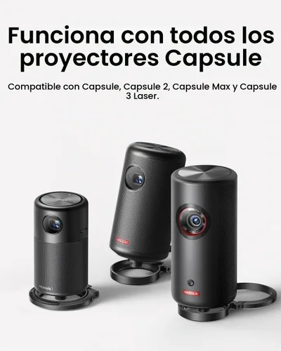 Vista 6 de NEBULA Soporte plegable para proyector, soporte de escritorio ultracompacto con configuración fácil y rotación de 180 grados, para Capsule 3