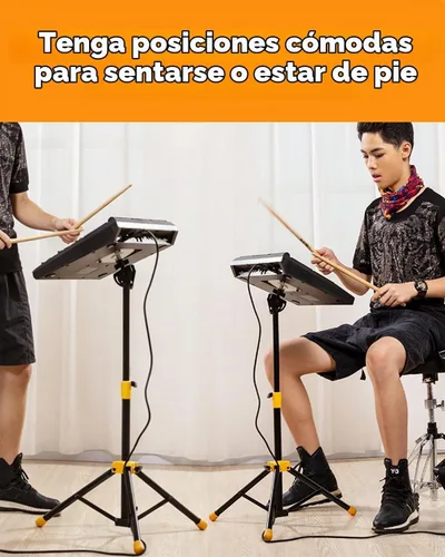 Vista 3 de Soporte de montaje electrónico PPS-75 con placa para instrumentos de percusión almohadilla de muestra/almohadilla de tambor