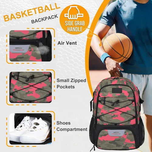Vista 67 de Goloni Mochila de fútbol,Mochila de baloncesto con compartimento para pelotas y compartimento para zapatos,Mochila para baloncesto,Fútbol