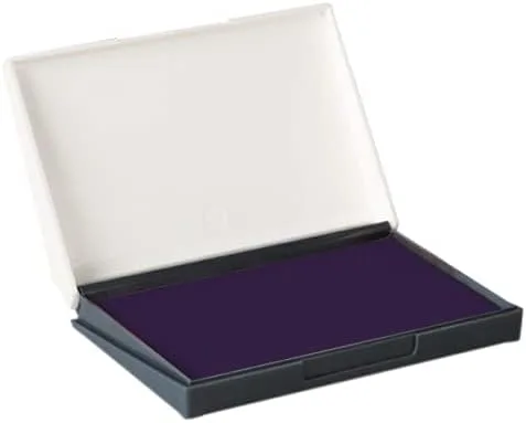 Vista 2 de Veltec Almohadilla de tinta para sello de goma de fieltro de calidad premium, 2-3/4" x 4-3/8", duradera y ligera (Rojo)