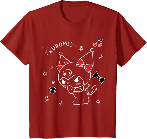 Vista 56 de Kuromi Camiseta Mischievous Tee Shirt Negro
