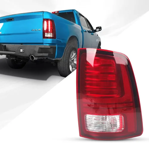 Vista 8 de FIONE Conjunto de luces traseras LED para Dodge Ram 1500 2013-2018 y Ram 2500 2013-2018 y Ram 3500 2013-2018 y Ram 3500 2013-2018 tipo halógeno