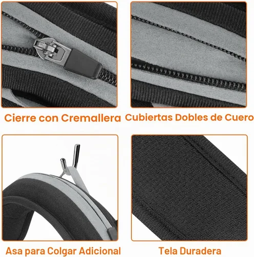 Vista 9 de Funda universal de repuesto para diadema de auriculares, funda de cojín para diadema compatible con Sony, Bose, Beats, JBL Protector de banda