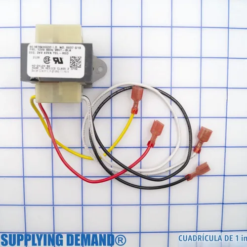 Vista 4 de Supplying Demand 46-24124-06 Transformador HVAC 40 VA 120/24V Canal 2 Orificio Montaje Modelo Específico No Universal