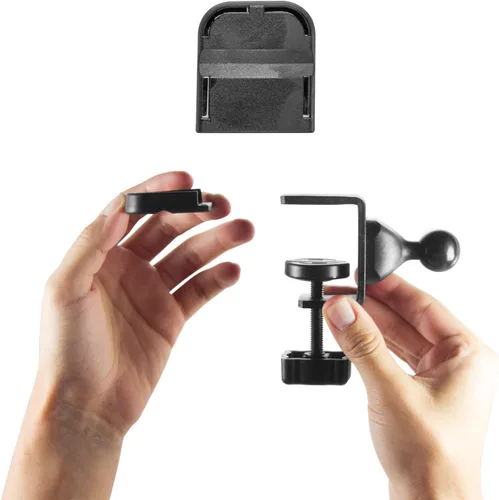 Vista 4 de iBOLT Soporte de abrazadera en C de 0.984 in / 1 pulgada de metal para sillas de ruedas y escritorio