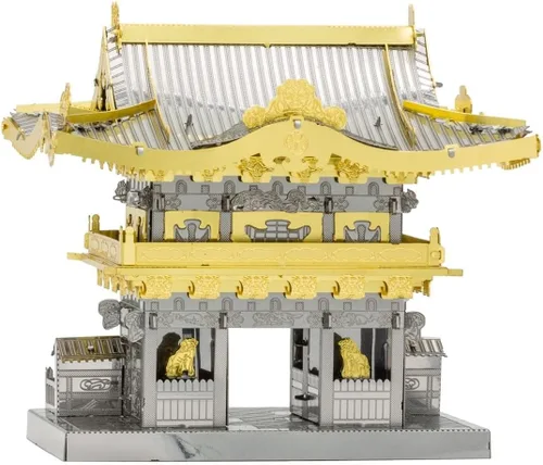 Vista 6 de Metal Earth Fascinations Yomeimon Gate Kit de modelo de metal 3D con pinzas