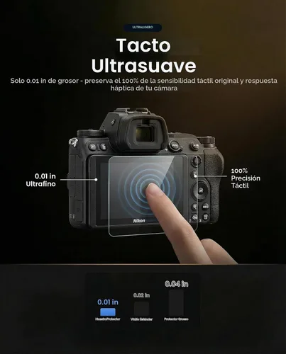 Vista 7 de iDaPro Protector de pantalla para Nikon D850, 9H vidrio templado