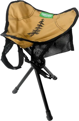 Vista 13 de Travel Chair Slacker Silla trípode para campamento, silla ligera, correa de transporte ajustable para un fácil transporte, patas de pato de gran