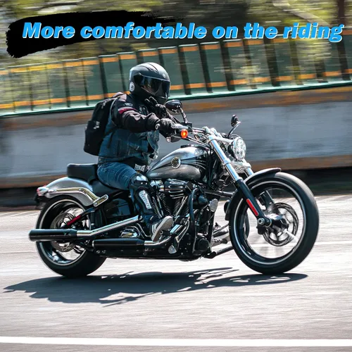 Vista 8 de Estriberas de Carretera para Motocicleta de 1.25", Estriberas Ajustables en Ángulo de Repuesto para Harley Davidson Touring, Road Glide, Street
