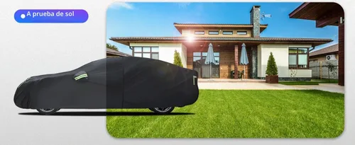 Vista 9 de Funda de auto para Tesla Model 3 2017-2026, 6 capas de cubierta impermeable para todo tipo de clima, cubierta exterior completa para exteriores