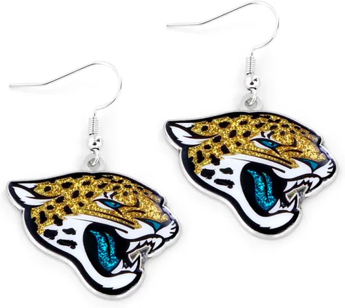 Vista 32 de aminco NFL - Aretes deslumbrantes con purpurina para mujer