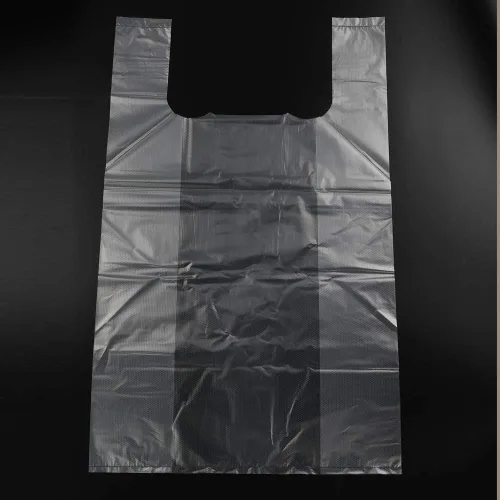 Vista 3 de Ggbin Bolsas de plástico transparente para camisetas, bolsa de compras con asa, 18.9 x 11.8 pulgadas, 1000