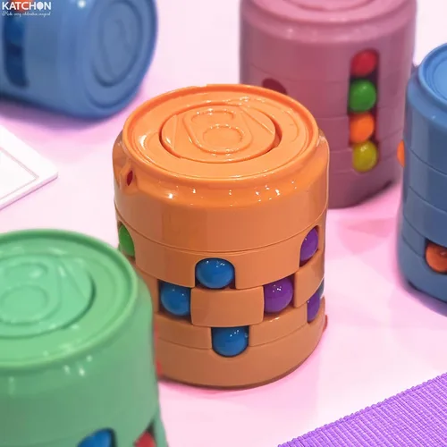 Vista 8 de KatchOn, 12 piezas de rompecabezas de frijoles mágicos Fidget Spinner Fidget Multicolor