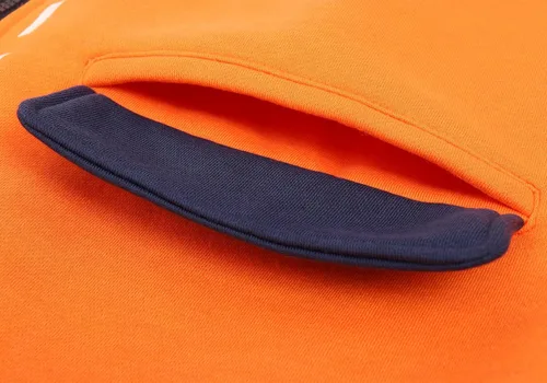 Vista 5 de C-ZOFEK Sudadera con capucha naranja de anime para mujer, con orejas de conejito y cola, forro polar de tamaño estadounidense, Naranja