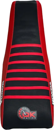Vista 5 de Funda de asiento compatible con Honda 1999-2007 TRX400EX TRX 400EX TRX 400 EX Quad (rojo/negro)