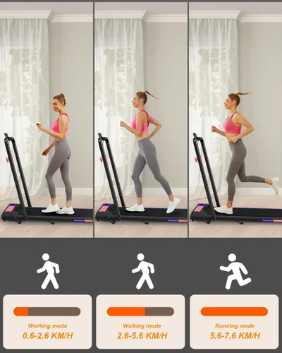 Vista 11 de Treadmill Under Desk Walking Pad,2 in 1 Folding Treadmill for Home/Office with Remote Control and APP,LED Display