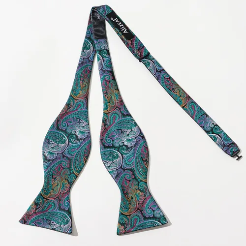 Vista 3 de Alizeal Conjunto cuadrado de bolsillo para hombre, diseño de cachemira