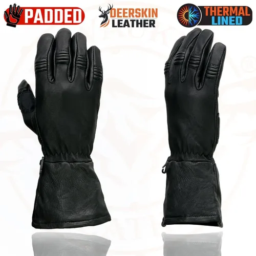 Vista 3 de Milwaukee MG7505 - Guantes de piel para hombre, color negro G039-NEGRO