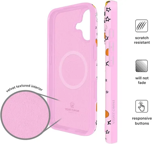 Vista 368 de VELVET CAVIAR Funda para iPhone 15, compatible con MagSafe, probada contra caídas de 10 pies, fundas protectoras de diseño, leopardo color rosa