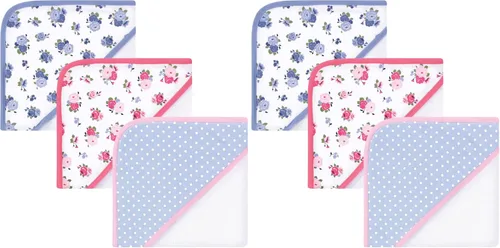 Vista 11 de Luvable Friends Toallas unisex con capucha de rizo de algodón para bebé, elefante básico, talla única